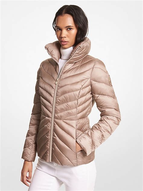 michael kors girls puffer jacket|michael kors packable jacket women.